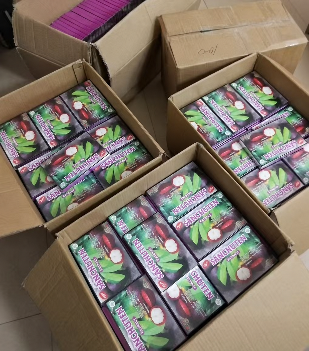 SANCHUTEN 产品装箱实物照片；当前库存请咨询确认